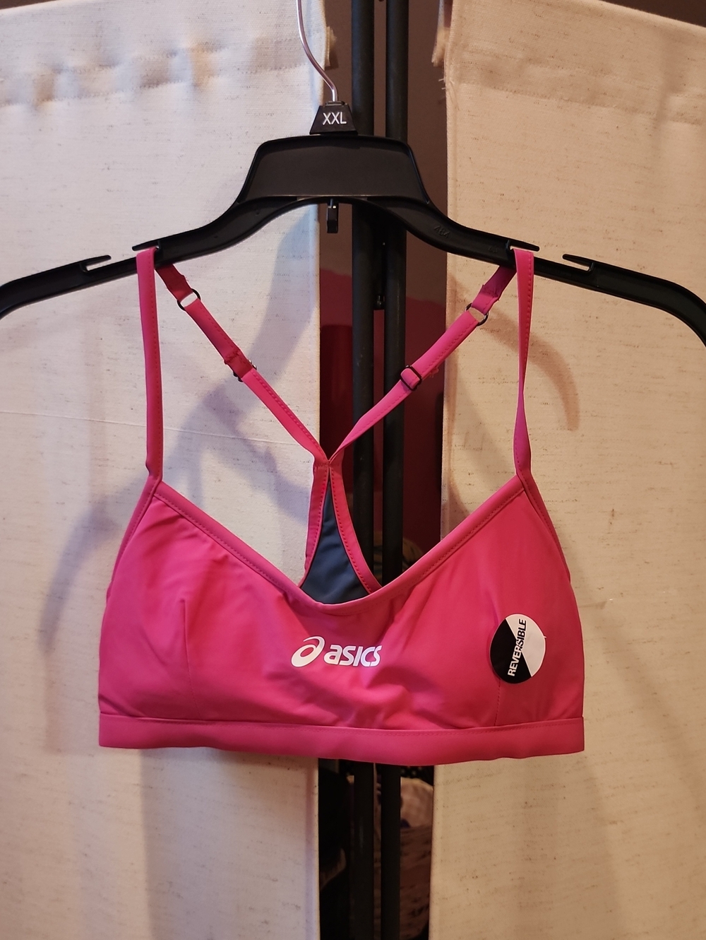Asics Hot Pink Strappy Sports Bra